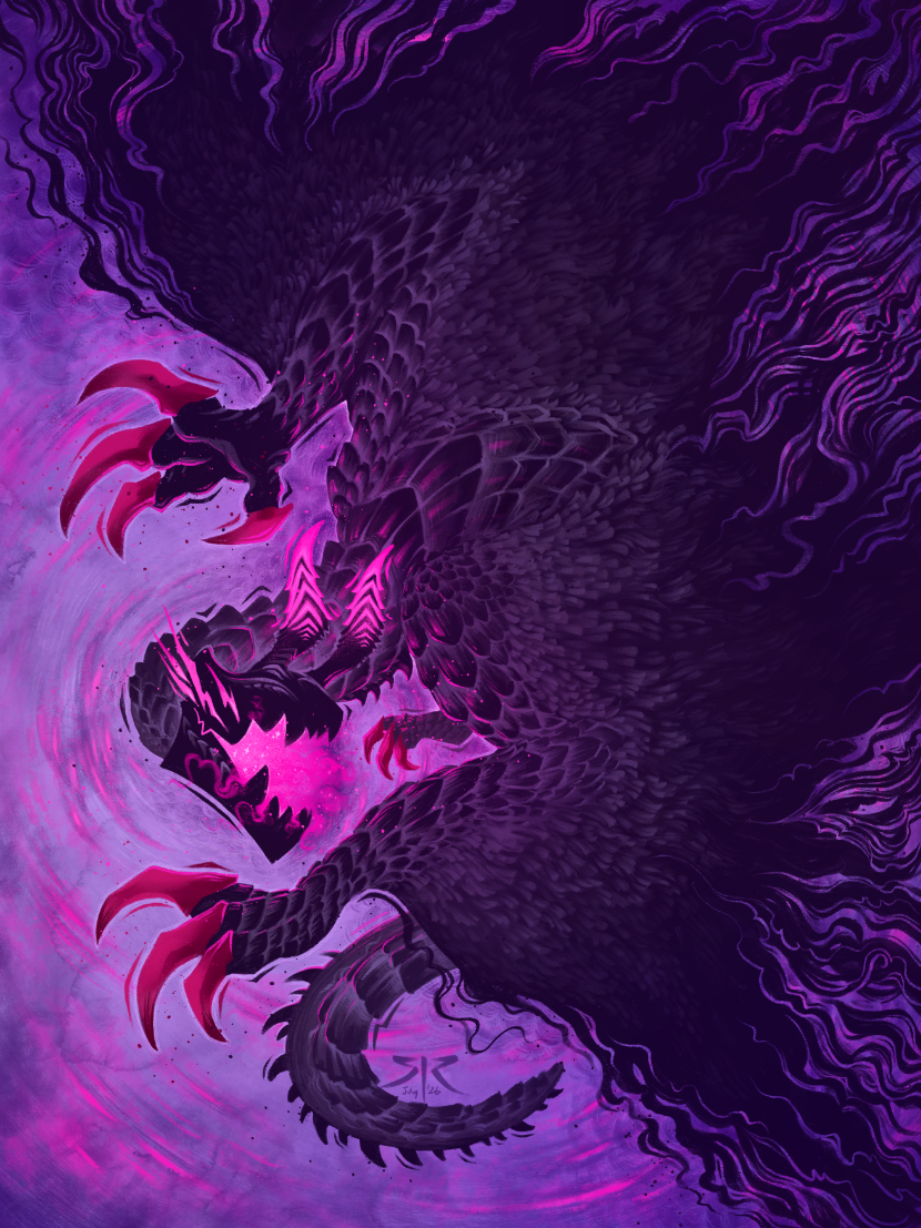 'Ultraviolet Nightmare' Art Print