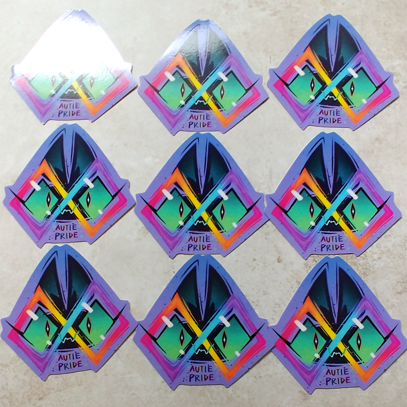 'Autie Pride' Sticker 3"