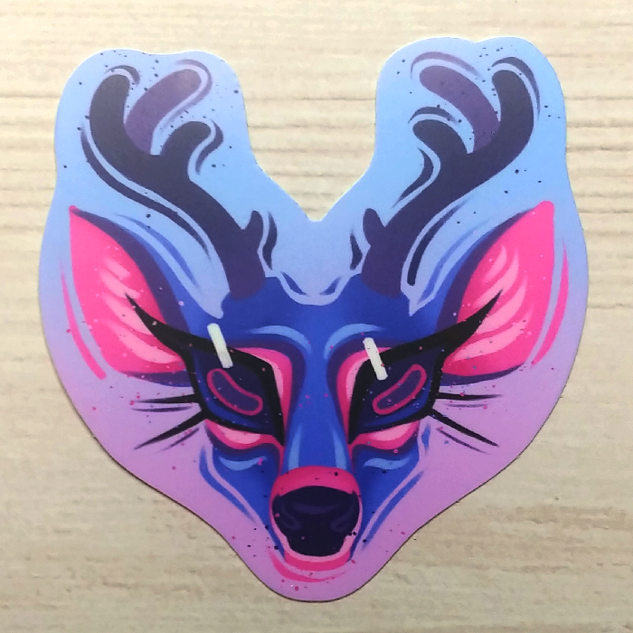 'Bi Pride Deer' Sticker 3"