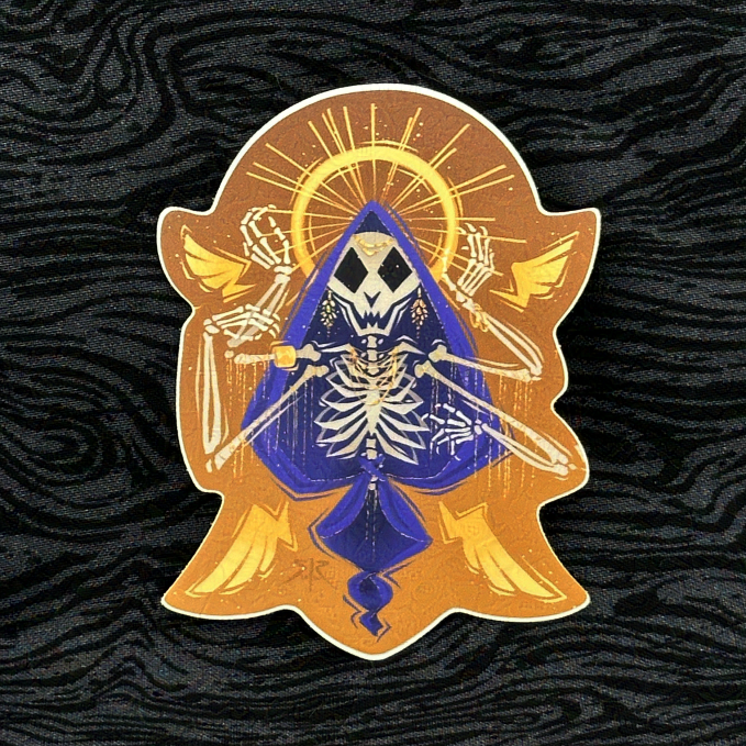 'Catacomb Saint Angel' Sticker 3.5"