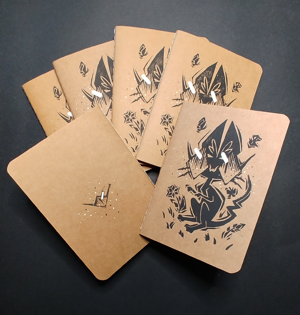 Copy of "Mad Frog" Hand-Printed Travel Journal