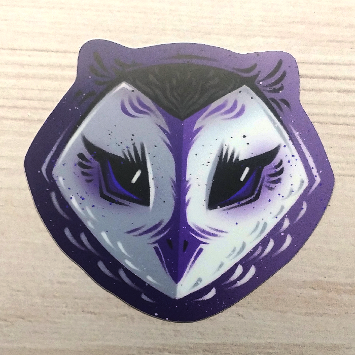 'Demisexual Pride Owl' Sticker 3"