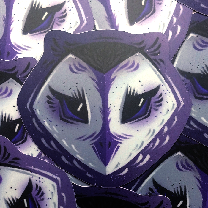 'Demisexual Pride Owl' Sticker 3"