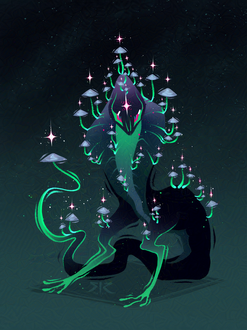 Funguary 2024 - 'Filoboletus Manipularis' Art Print
