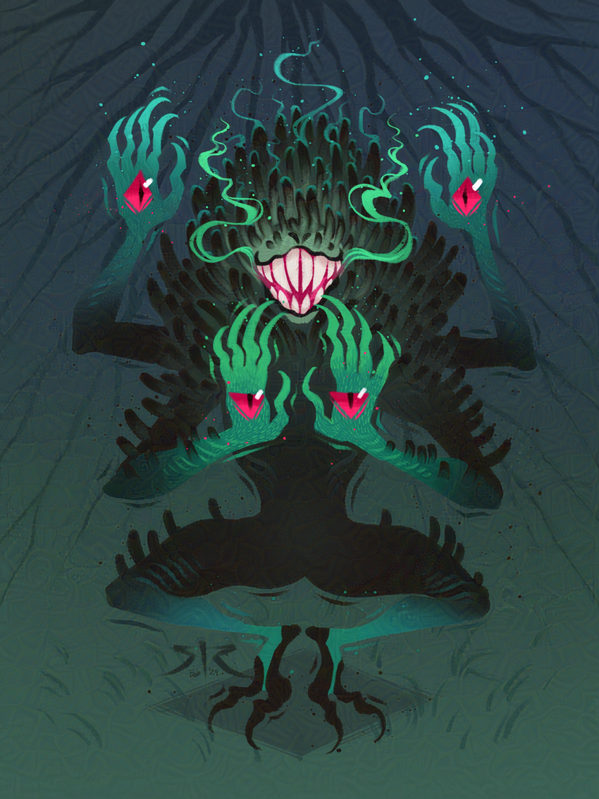 Funguary 2024 - 'Dead Man's Fingers' Art Print