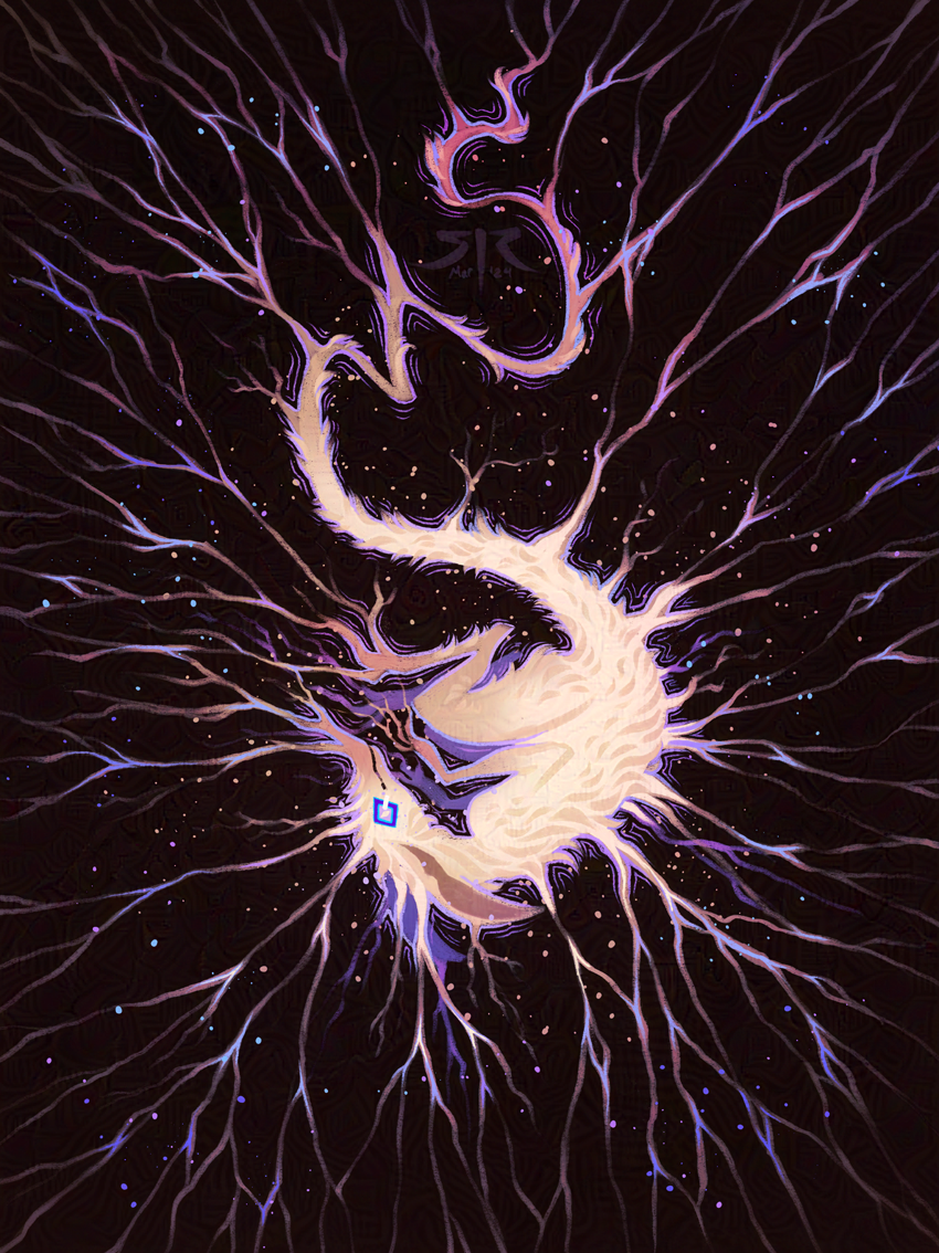 Funguary 2024 - 'Mycorrhizal Network' Art Print