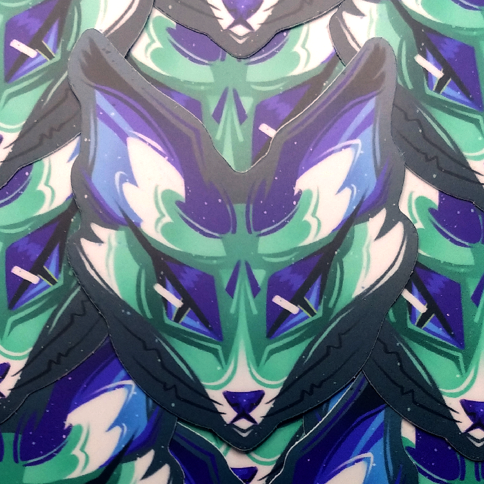 'Gay Pride Fox' Sticker 3"