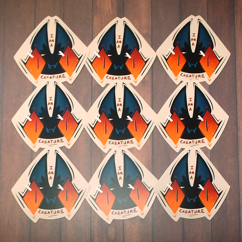 'I am a Creature' Sticker 3"