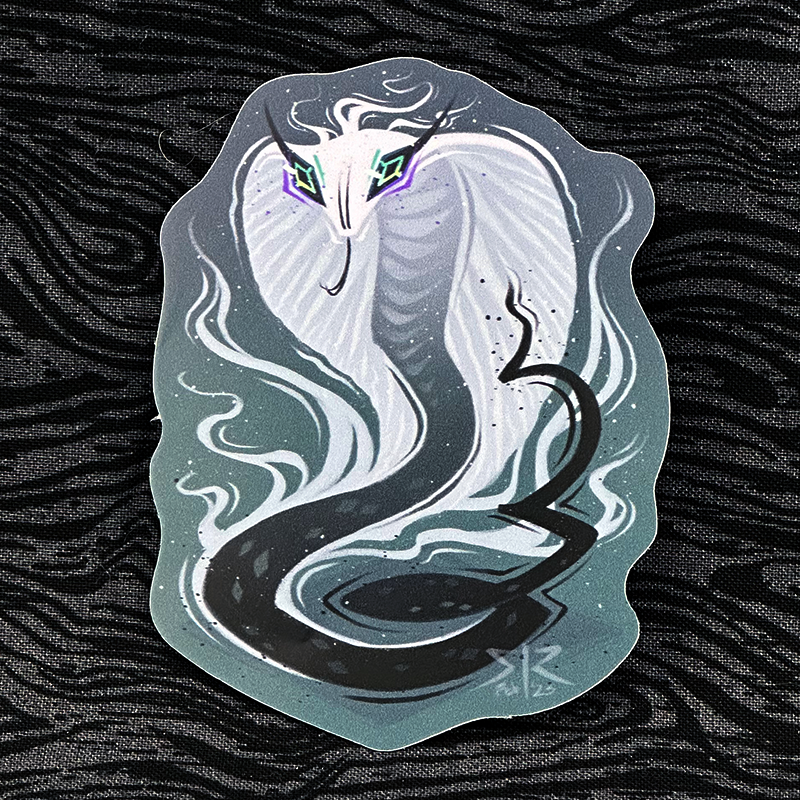 'Tetrapyrgos' Snake Sticker 3.5"