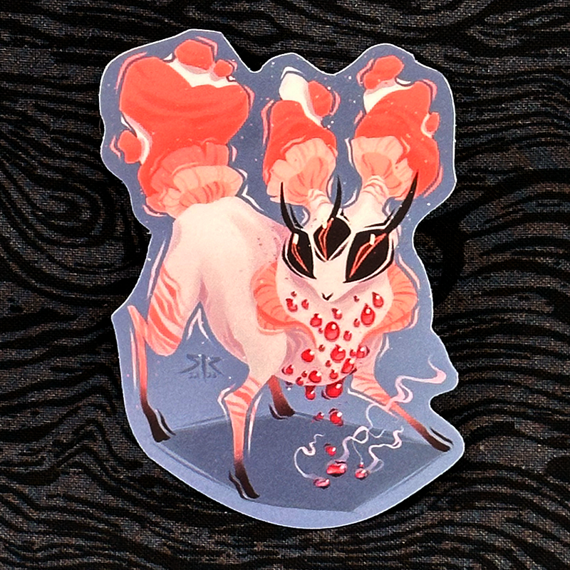 'Creepylutions: Myceleon' Sticker 3.5"