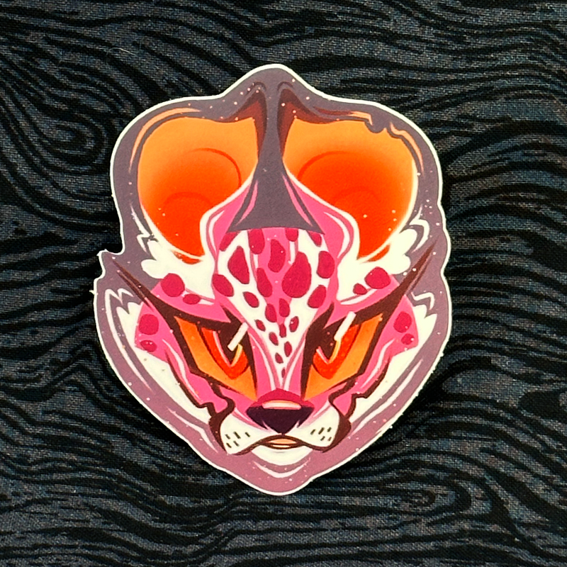'Lesbian Pride Cat' Sticker 3"