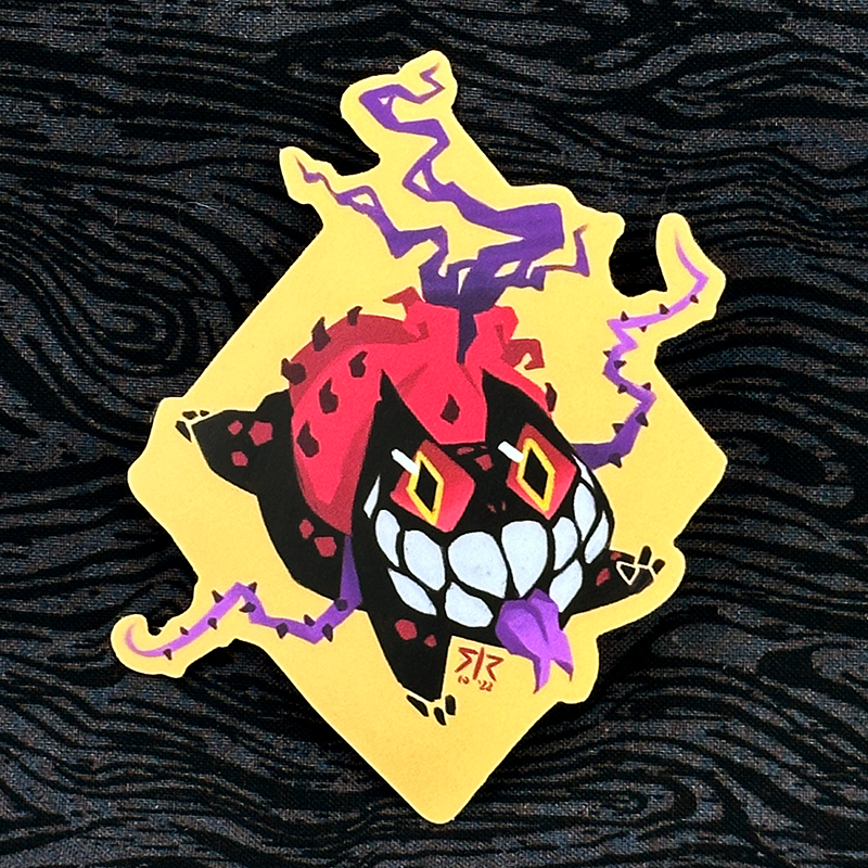'Creepysaur' Sticker 3.5"