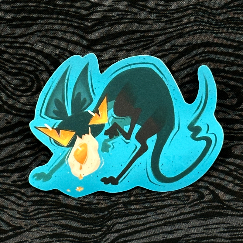 'Egg Thief' Sticker 3.5"