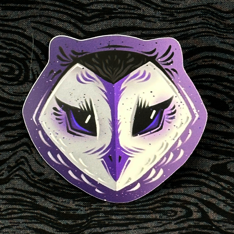 'Demisexual Pride Owl' Sticker 3"