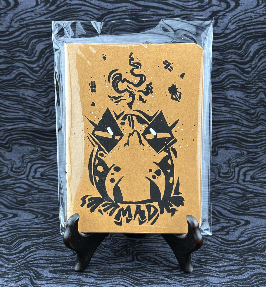 Copy of "Mad Frog" Hand-Printed Travel Journal