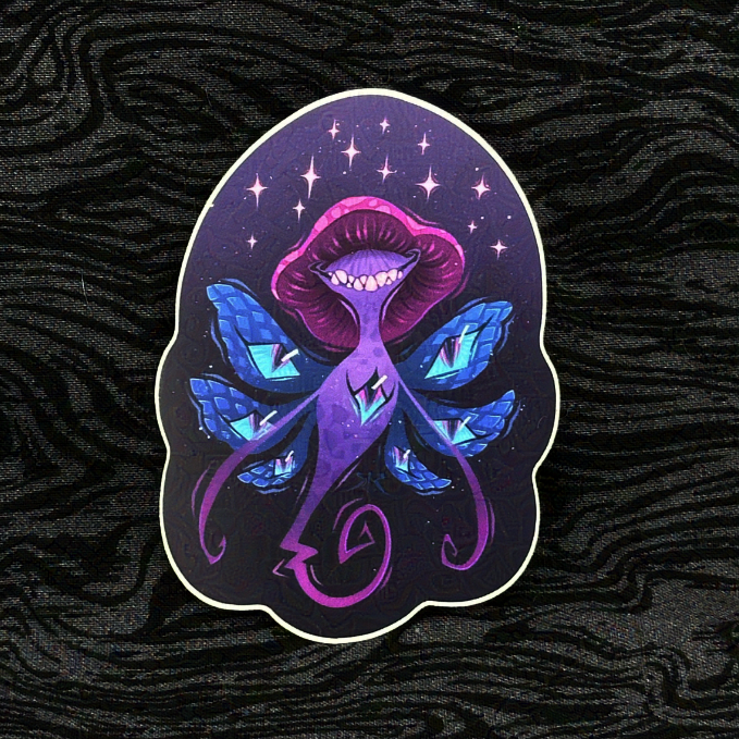 Funguary 2024 - 'Magic Mushroom' Sticker 3.5"