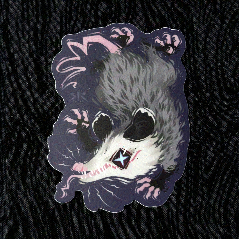 'Opossum' Matte Sticker 3.5"