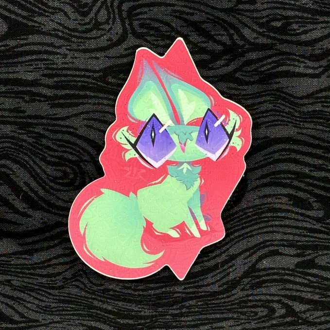 'Spriggy / Grass Cat' Sticker 3.5"