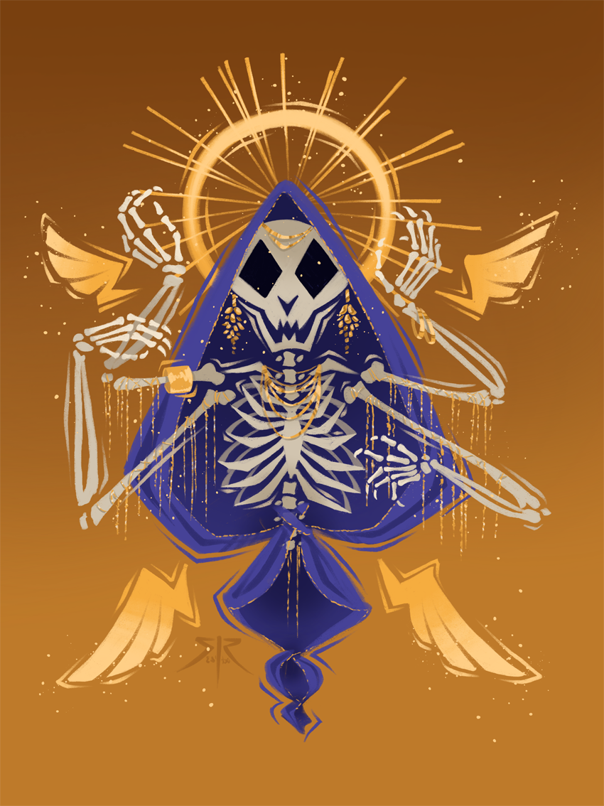 UltraAngelTober 2023 - 'Catacomb Saint' Art Print