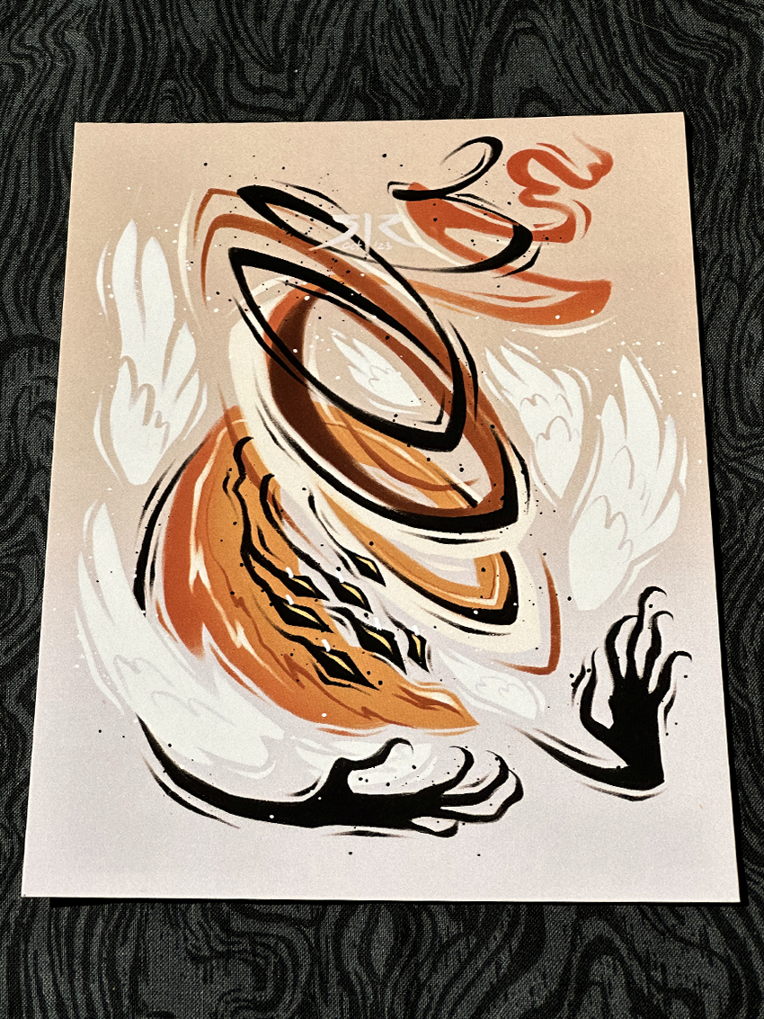 UltraAngelTober 2023 - 'Whirling' Art Print