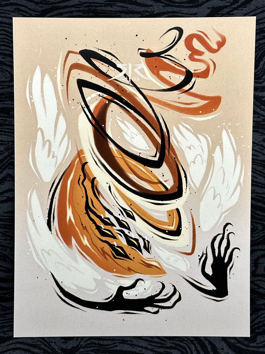 UltraAngelTober 2023 - 'Whirling' Art Print