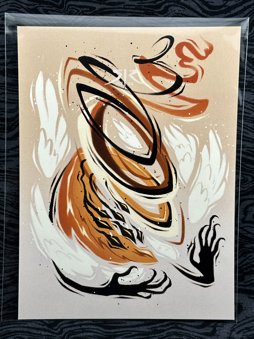 UltraAngelTober 2023 - 'Whirling' Art Print