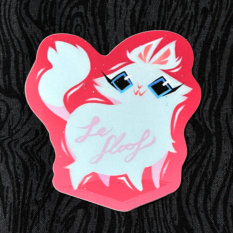 'Le Floof' Sticker 3.5"