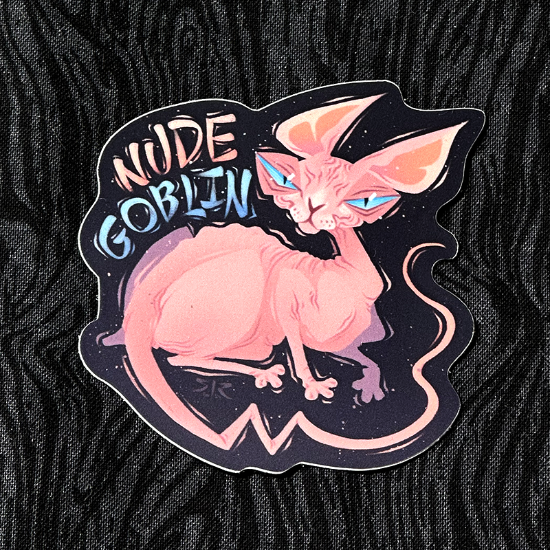 'Nude Goblin' Sticker 3.5"