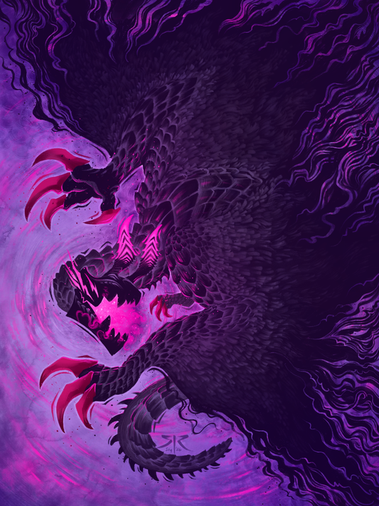 'Ultraviolet Nightmare' Art Print