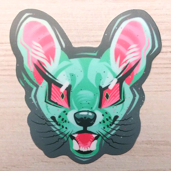 'Abrosexual Pride Fossa' Sticker 3"