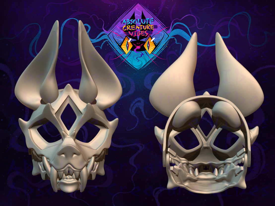 Three Eyed Wolf Headbase 3D file for printing (STL)