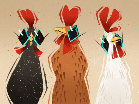 'Chickens' Art Print