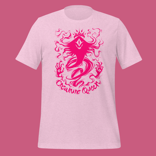 "Creature Queen" - Pink - Unisex t-shirt