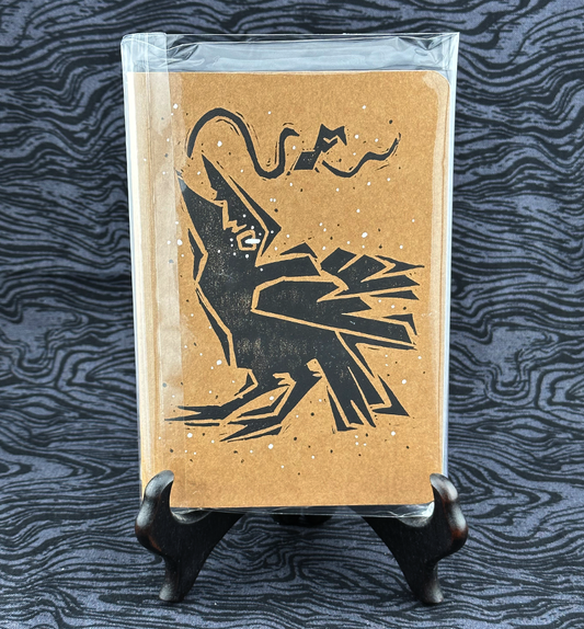 "Crow Song" Hand-Printed Travel Journal