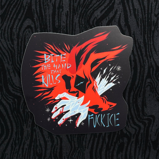 "F*ck Ice" Mutual Aid/Charity Sticker 3.5"