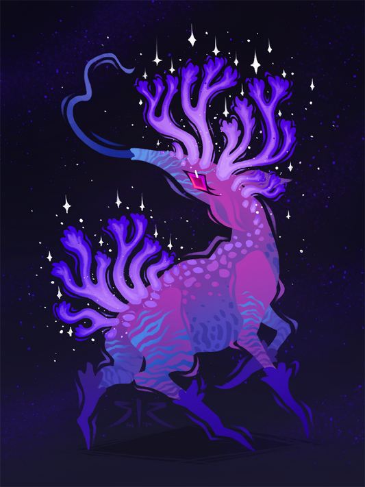 Funguary 2023 - 'Lilac Coral Fungus' Art Print