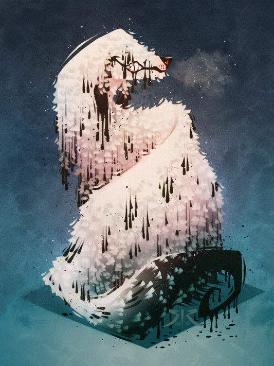 'Funguary: Inky Hound' Art Print