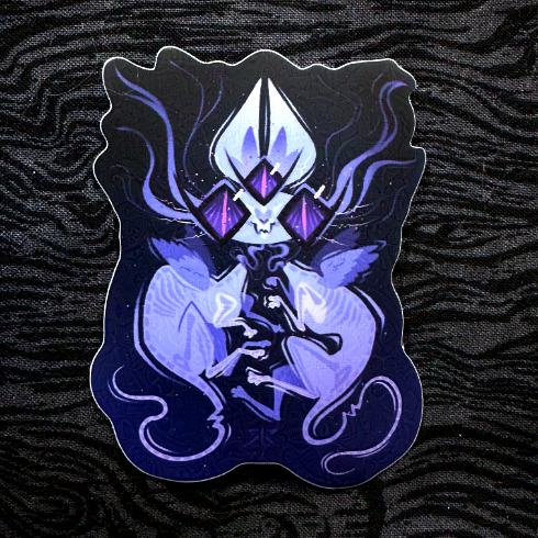 'I Have Dabbled In The Dark' Sticker 3.5"