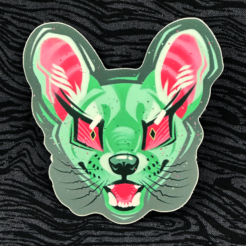 'Abrosexual Pride Fossa' Sticker 3"