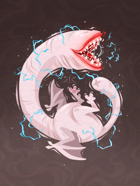 'Pale Wyrm' Art Print