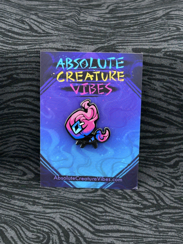 'Baby Bambi: Pink' Enamel Pin 1.25in