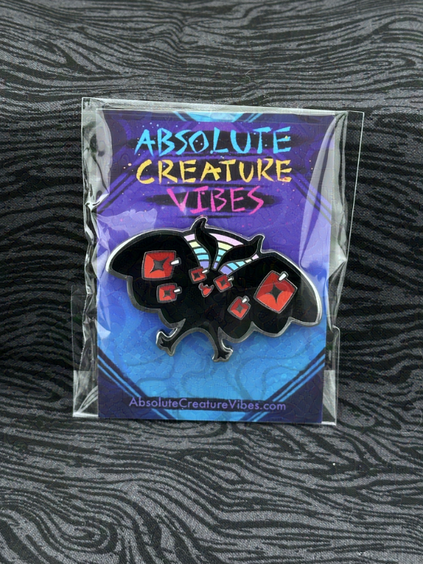 'Mothman' Enamel Pin 2.3in