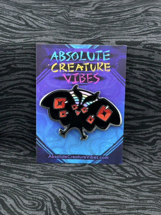 'Mothman' Enamel Pin 2.3in