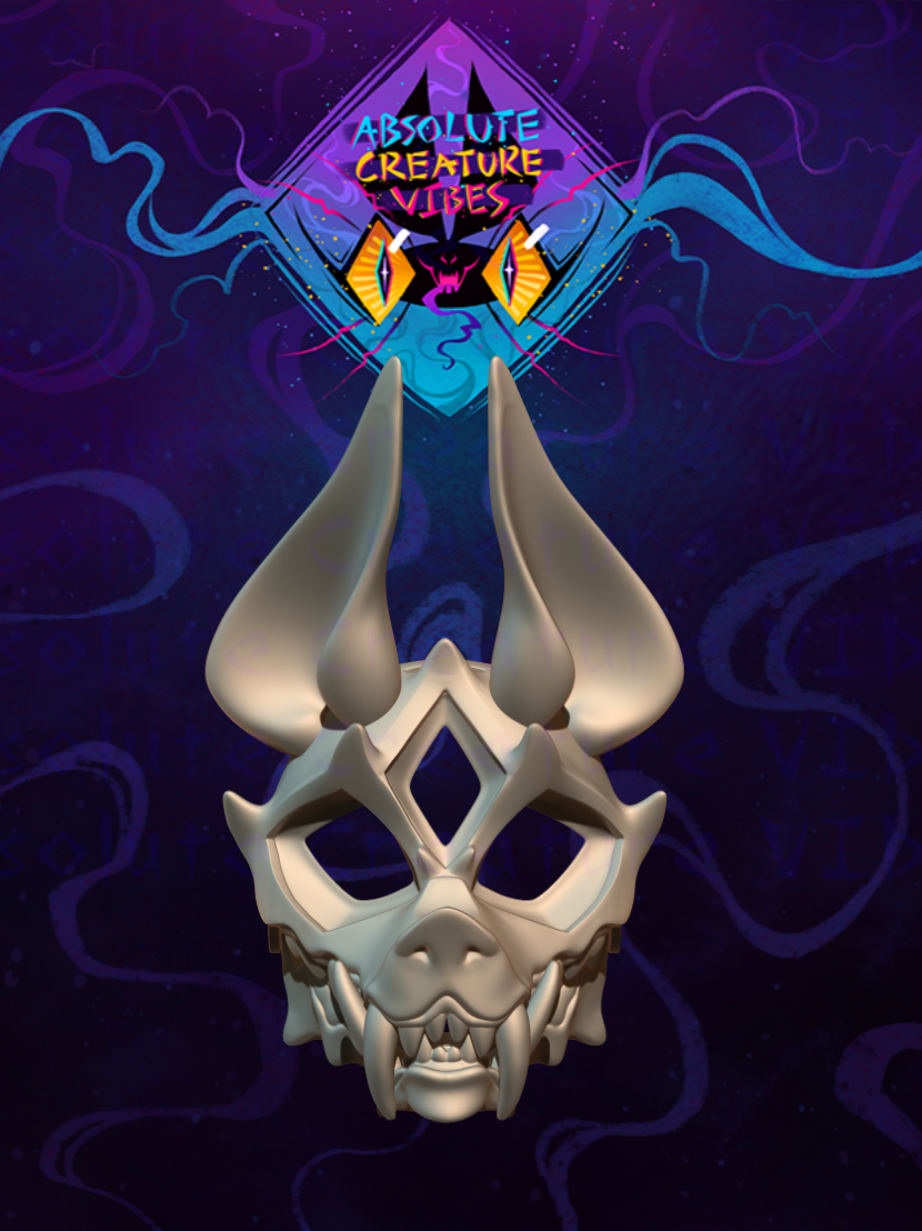 Three Eyed Wolf Headbase 3D file for printing (STL)
