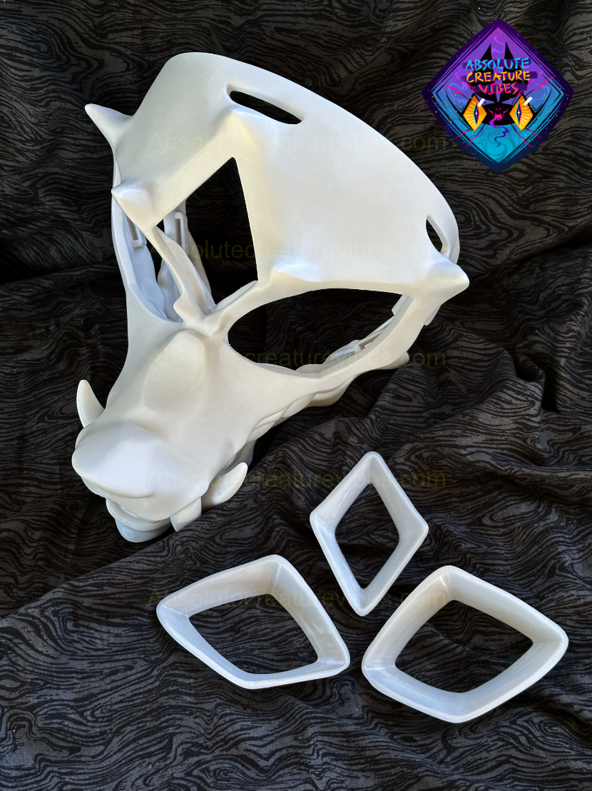 Three Eyed Wolf Headbase