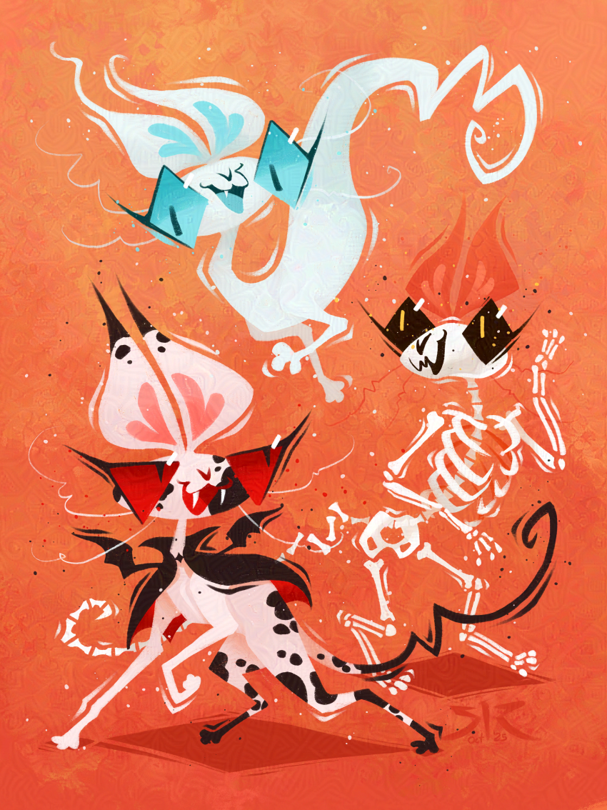 'Undead Cats 2' Art Print